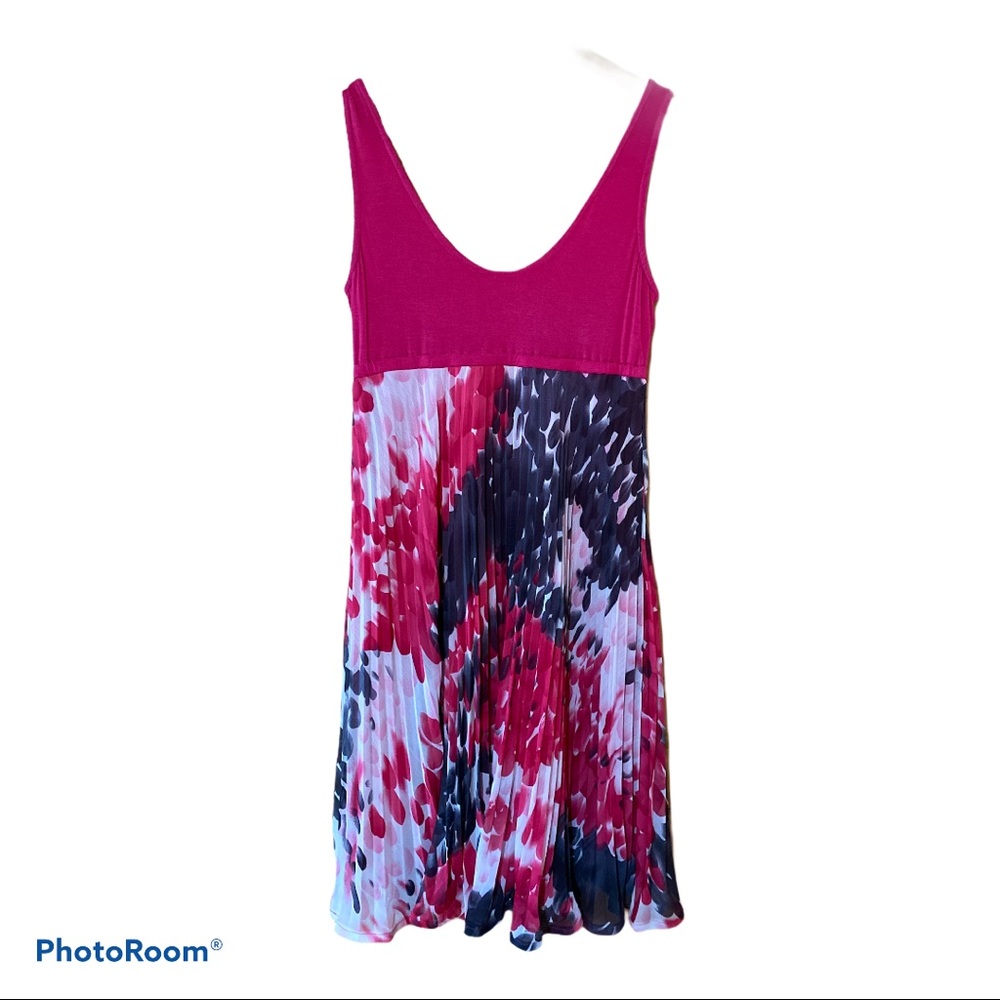 Pink Medium Pleated Skirt Sun Dress Women’s Size Medium - Picture 5 of 5